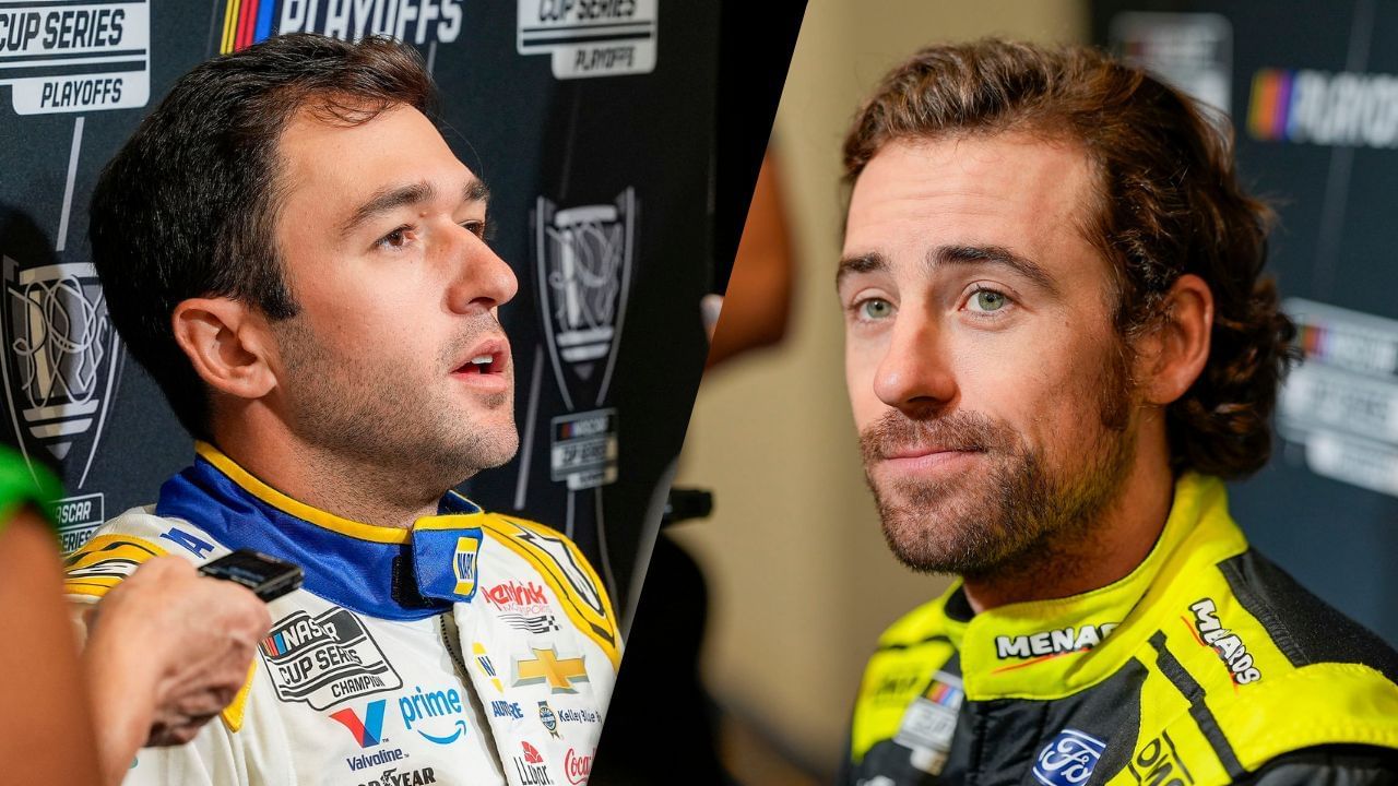 Chase Elliott and Ryan Blaney