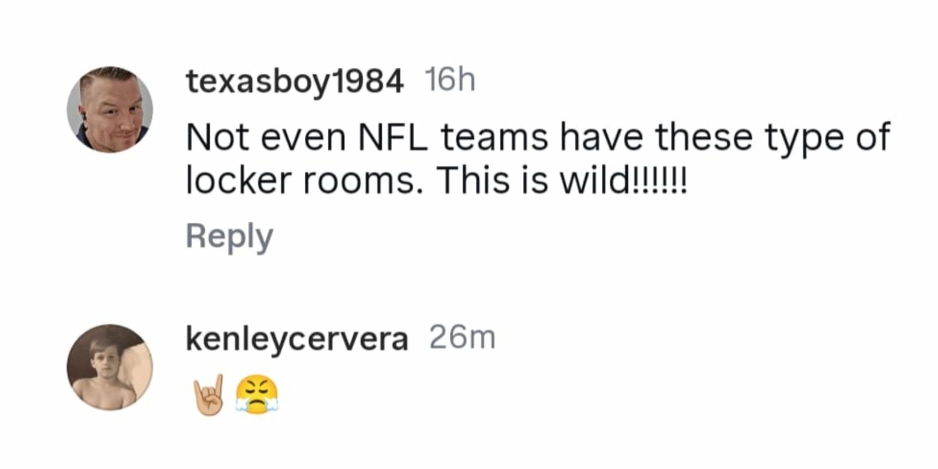 Texas fans stunned by locker room