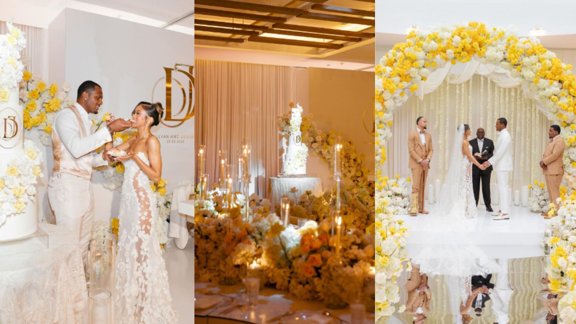 Jilly Anais shared photos from their wedding day in Miami, Florida (image credit: instagram/jillyanais)