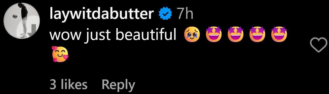 Fulwiley commented on Instagram (@jameesiaford/IG)
