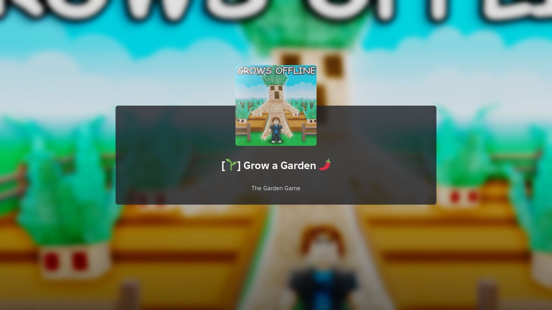 Roblox Grow a Garden