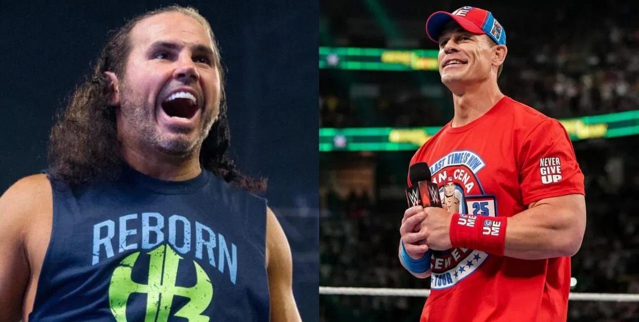 Matt Hardy (left), John Cena (right). Image credits: wwe.com