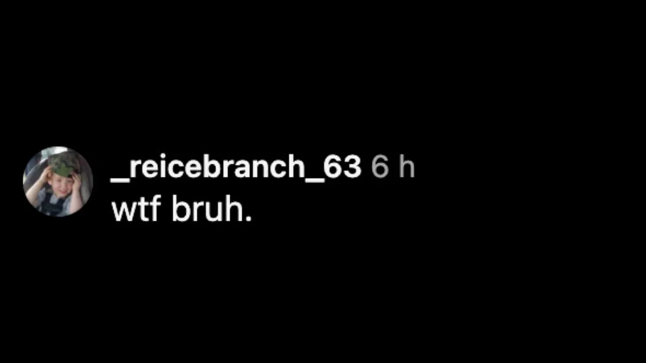 Screenshot of a fan&#039;s comment on Instagram (Images from - Instagram.com/@jomboymedia)