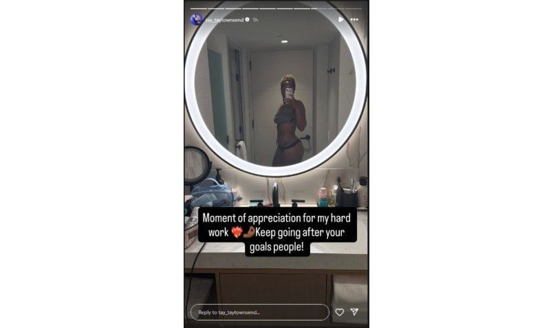 Screenshot of Taylor Townsend&#039;s Instagram story | Source: IG/tay_taytownsend