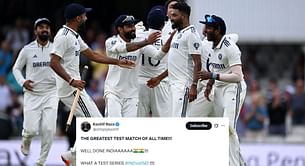 "THE GREATEST TEST MATCH OF ALL TIME" - Fans react as India beat England by 6 runs to tie series at 2-2