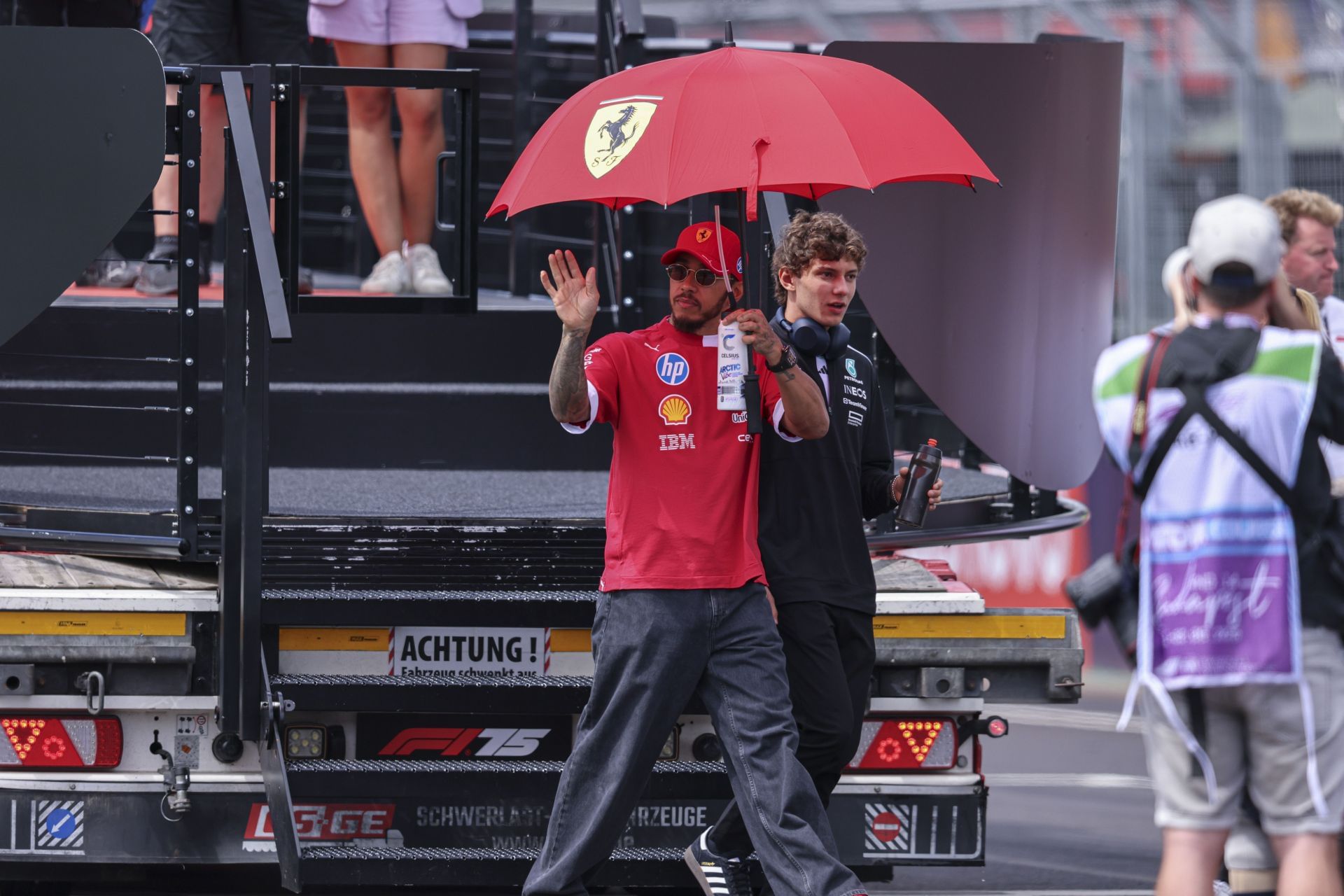 Lewis Hamilton of Ferrari at the F1 Grand Prix Of Hungary - Source: Getty