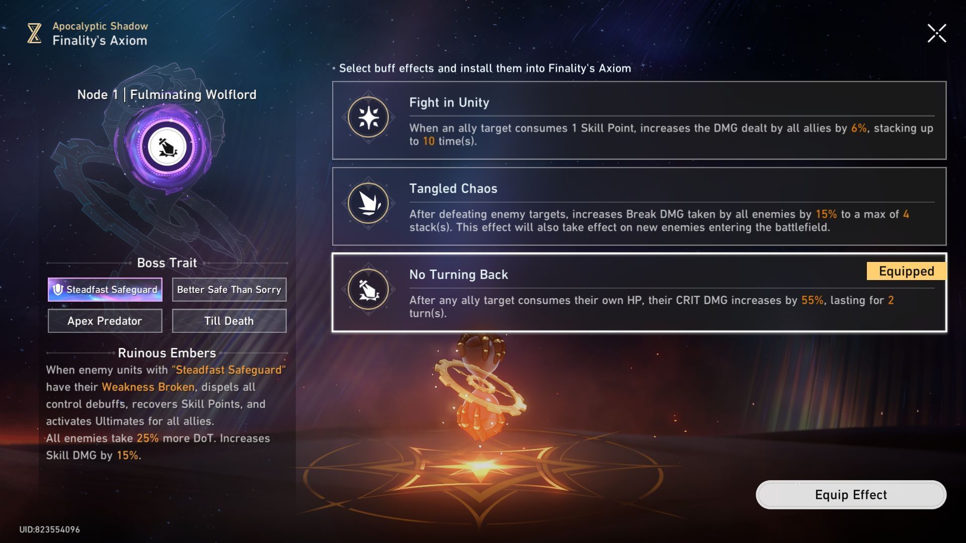 Honkai Star Rail 3.5 Apocalyptic Shadow Node 1 buffs (Image via Sportskeeda Gaming || HoYoverse)