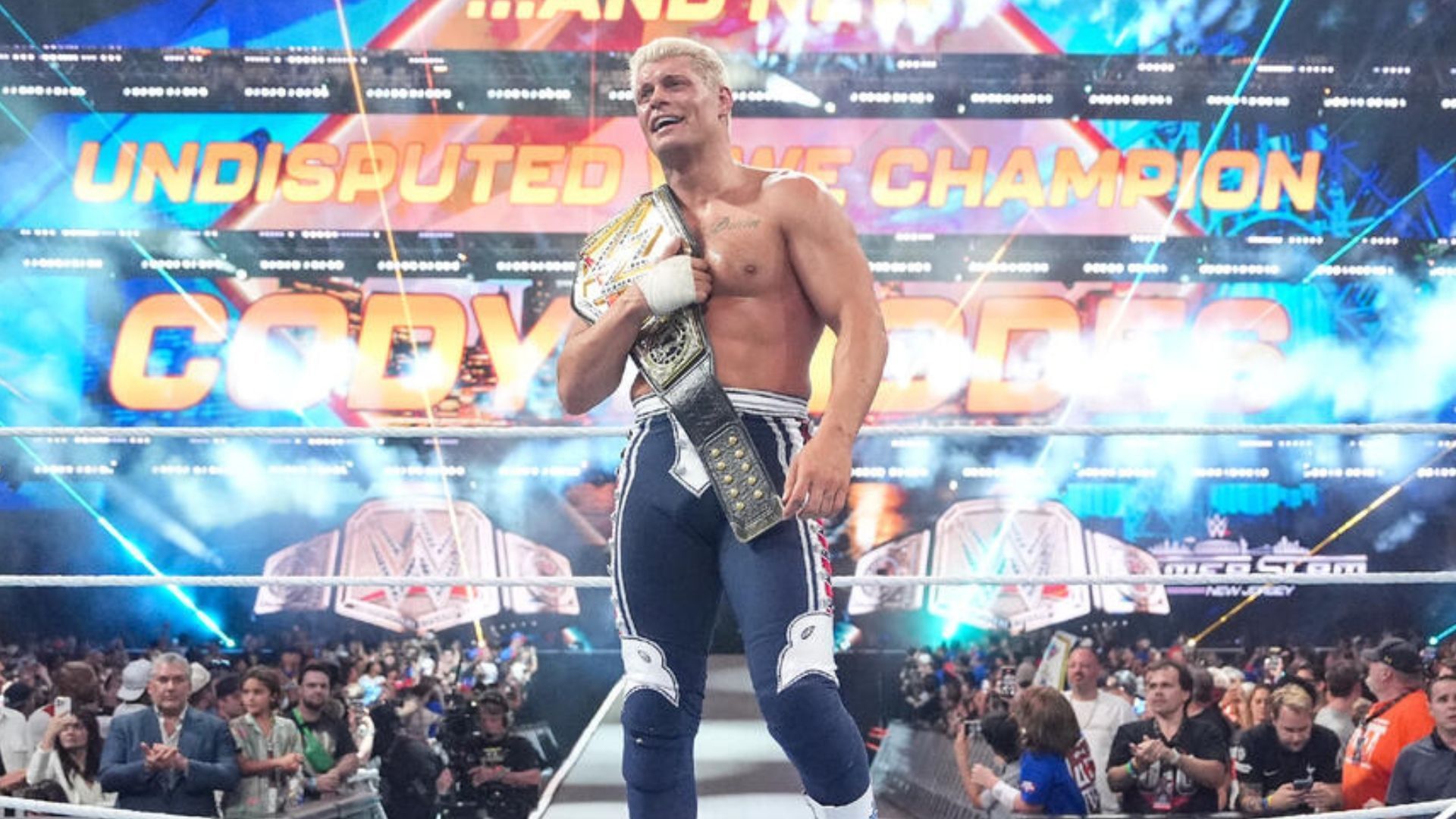 Rhodes became champion at SummerSlam 2025. [Image credit: WWE.com]