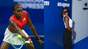WATCH: Coco Gauff delightedly meets Simone Biles after making emotional admission about how the gymnast 'helped' her win US Open 2R clash
