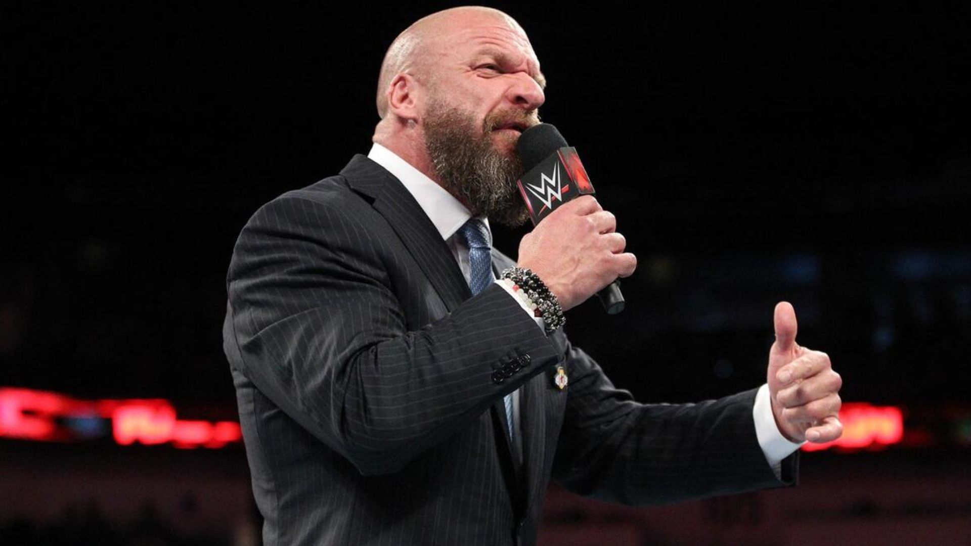 Triple H on RAW! [Image credit: WWE.com]