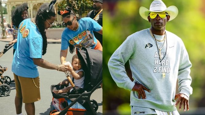 IN PICS: Coach Prime's grandson Snow enjoys his 1st birthday at Disney World with $6 million rapper dad & mom Deiondra