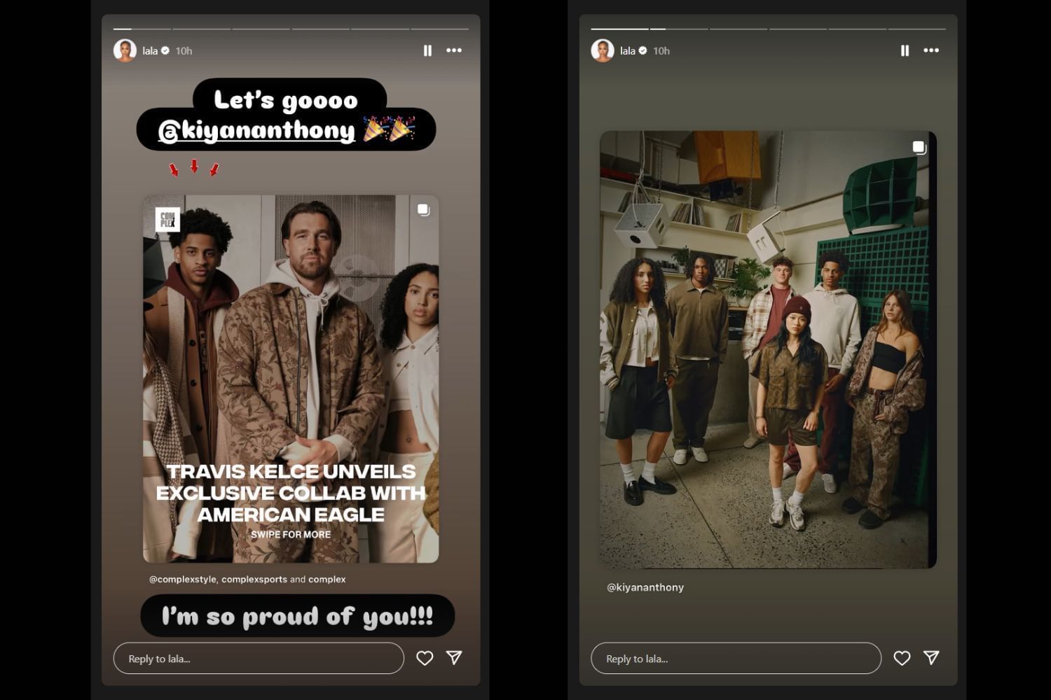 Screenshots via Instagram (@lala/IG)