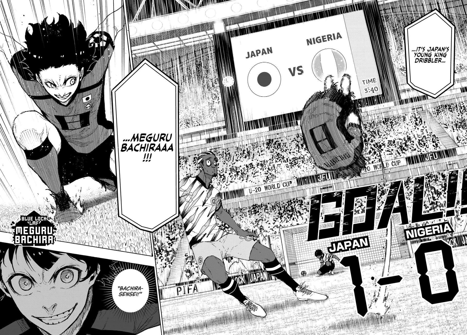 Oboabona and Meguru Bachira as seen in Blue Lock manga (Image via Kodansha)