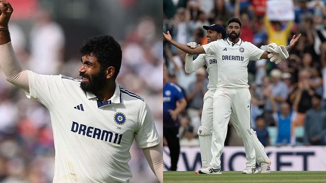 Jasprit Bumrah vs Mohammed Siraj - comparing their stats in SENA Tests after ENG vs IND 2025 series