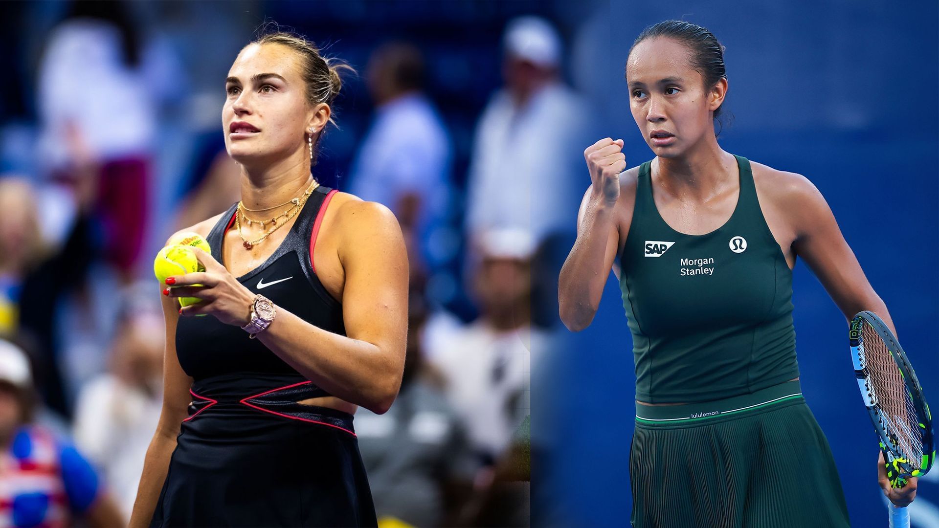 Aryna Sabalenka vs Leylah Fernandez is one of the third-round matches at the US Open 2025. (Photos: Getty)