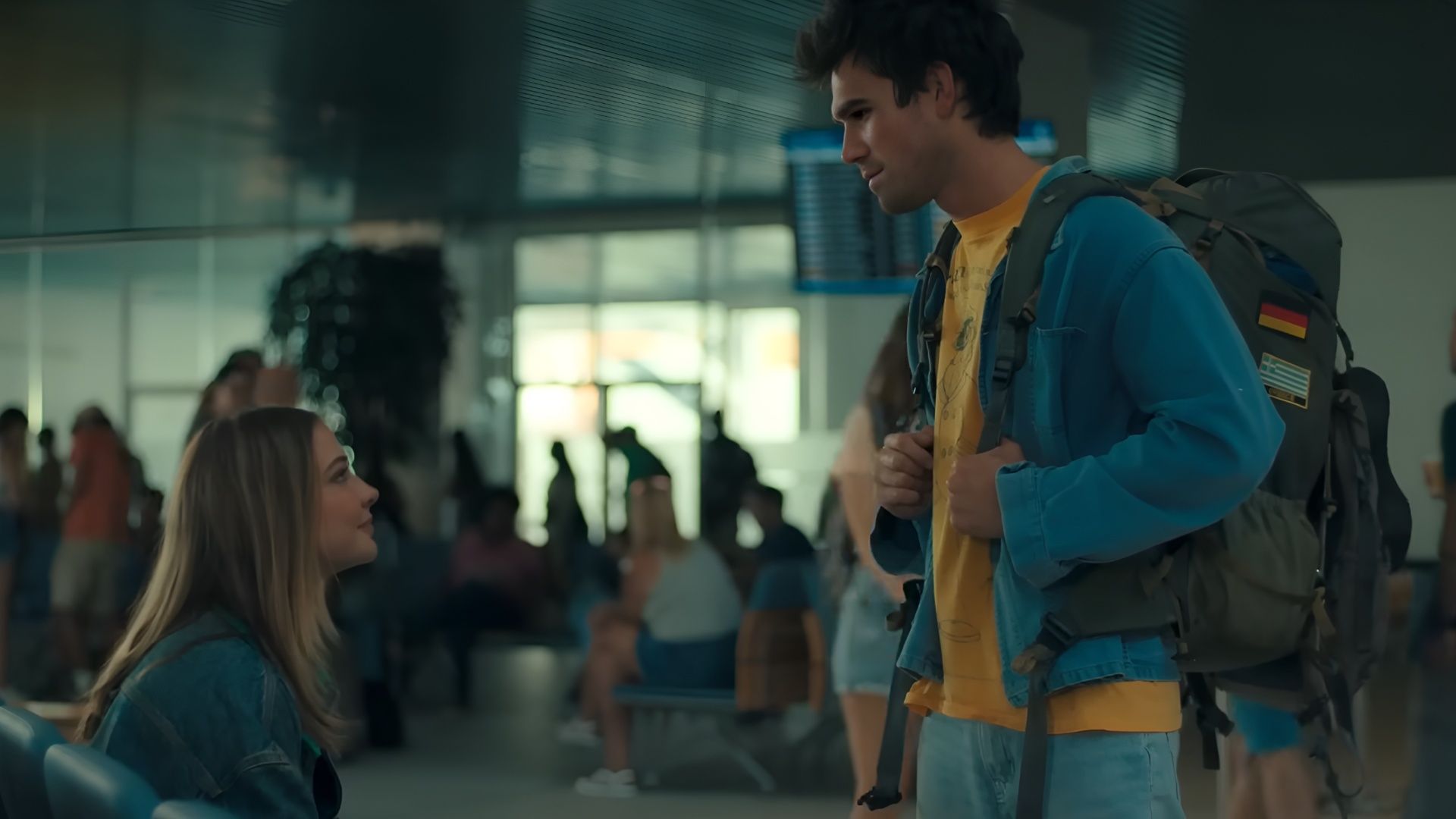 The airport scene in The Map that Leads to You reflects the uncertainty of love and departure. (Image via Amazon Prime Video)