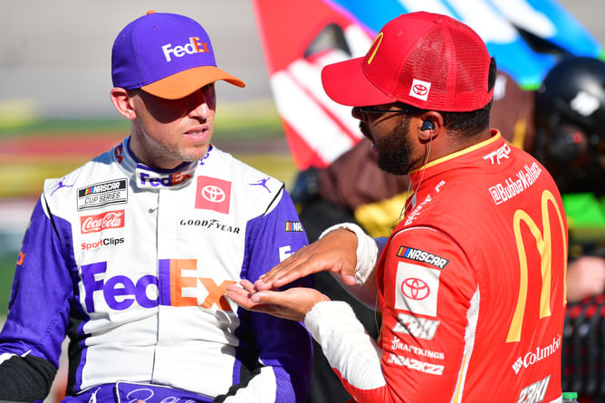 Denny Hamlin holds Bubba Wallace responsible for triggering the big one at Daytona