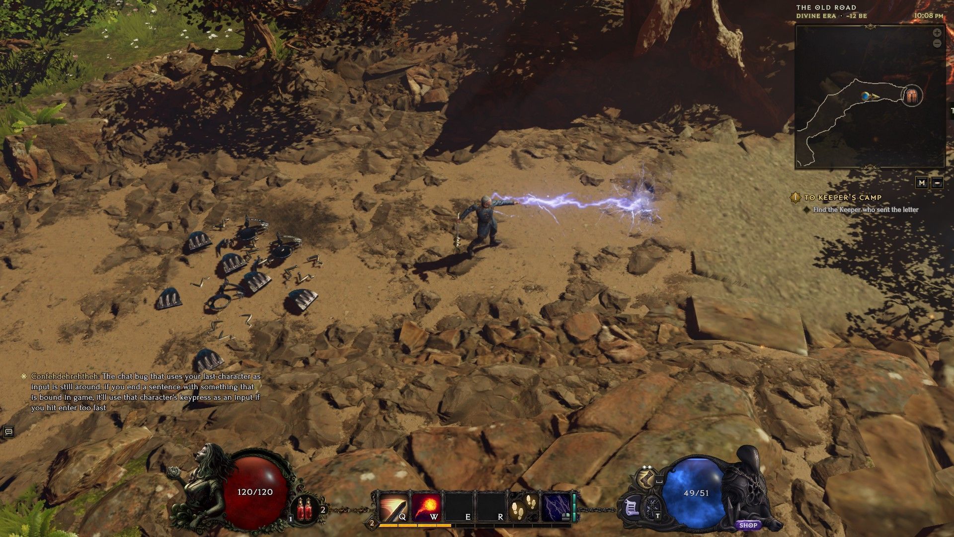 Mage with Lightning Blast (Image via EHG) 