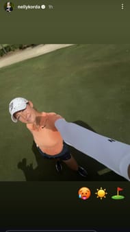 Screenshot of Nelly Korda's Instagram story - Source - via @nellykorda on Instagram