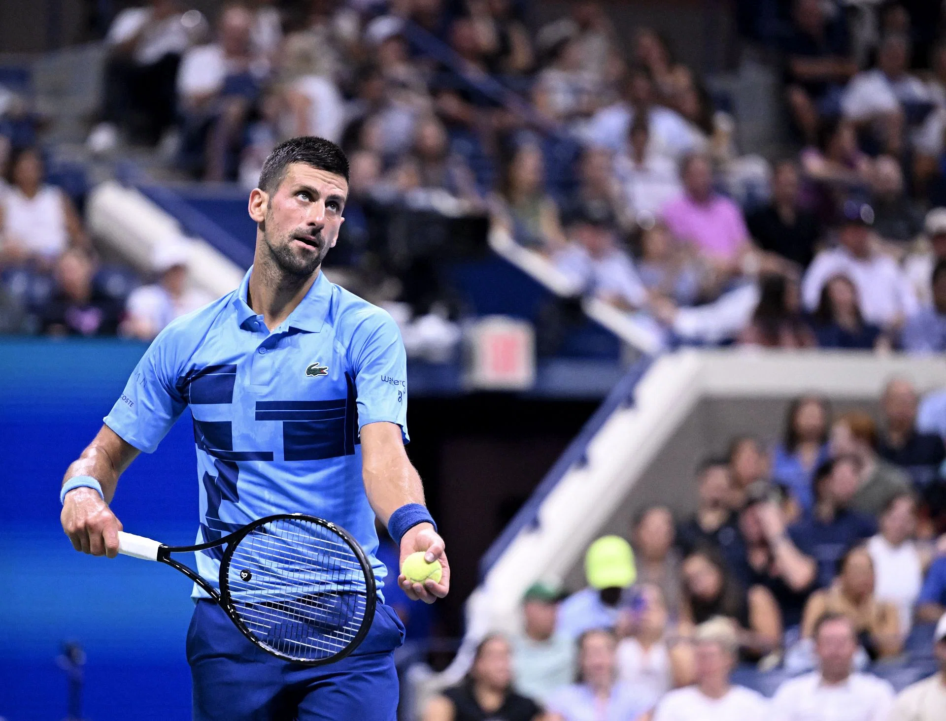 Novak Djokovic at the US Open 2024 - Source: Getty
