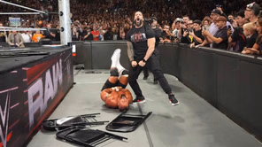 WWE shares new footage of Roman Reigns' spear to Bron Breakker on RAW