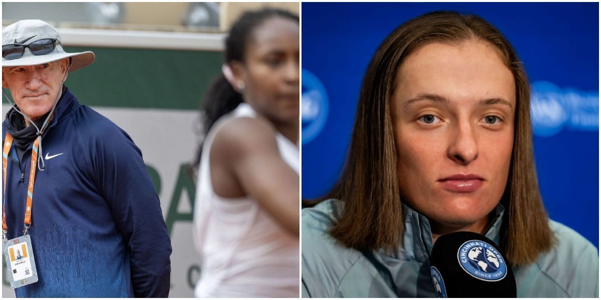Brad Gilbert, Coco Gauff and Iga Swiatek