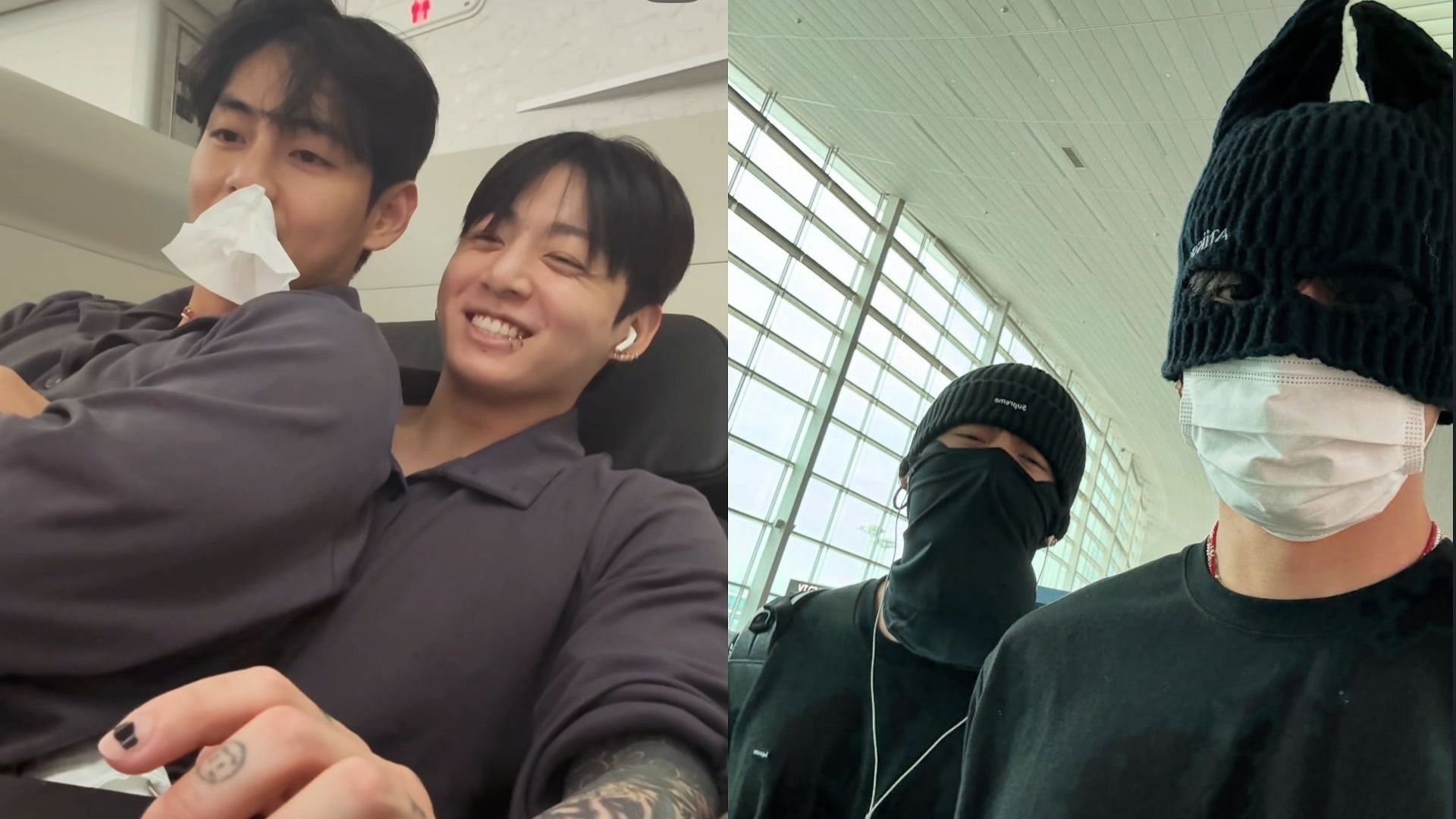 BTS Jungkook and Taehyung (Image via Instagram/@thv)