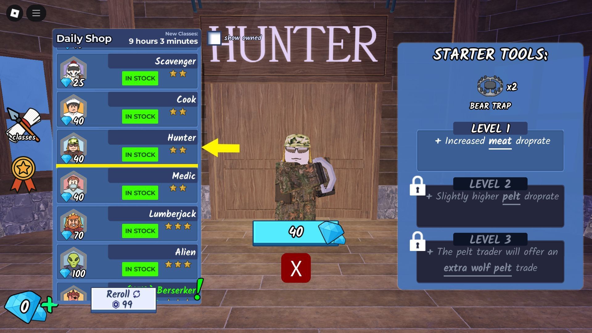 The Hunter Class (Image via Roblox)