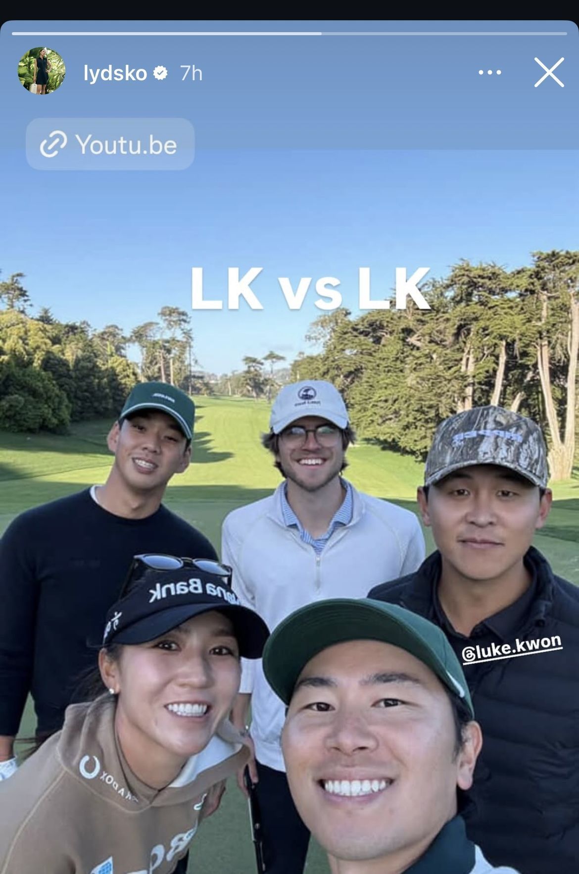 Image via Lydia Ko&rsquo;s Instagram Story _ Source: Instagram/@lydsko