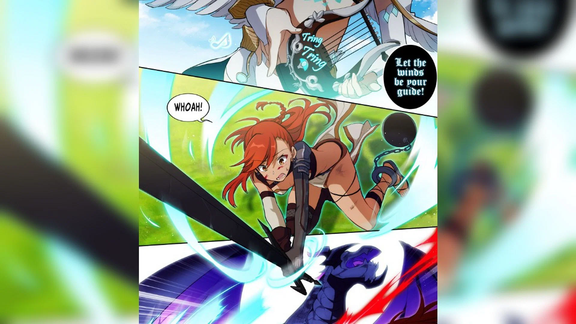 Venti helps Venessa win against Ursa the Drake (Image via HoYoverse)