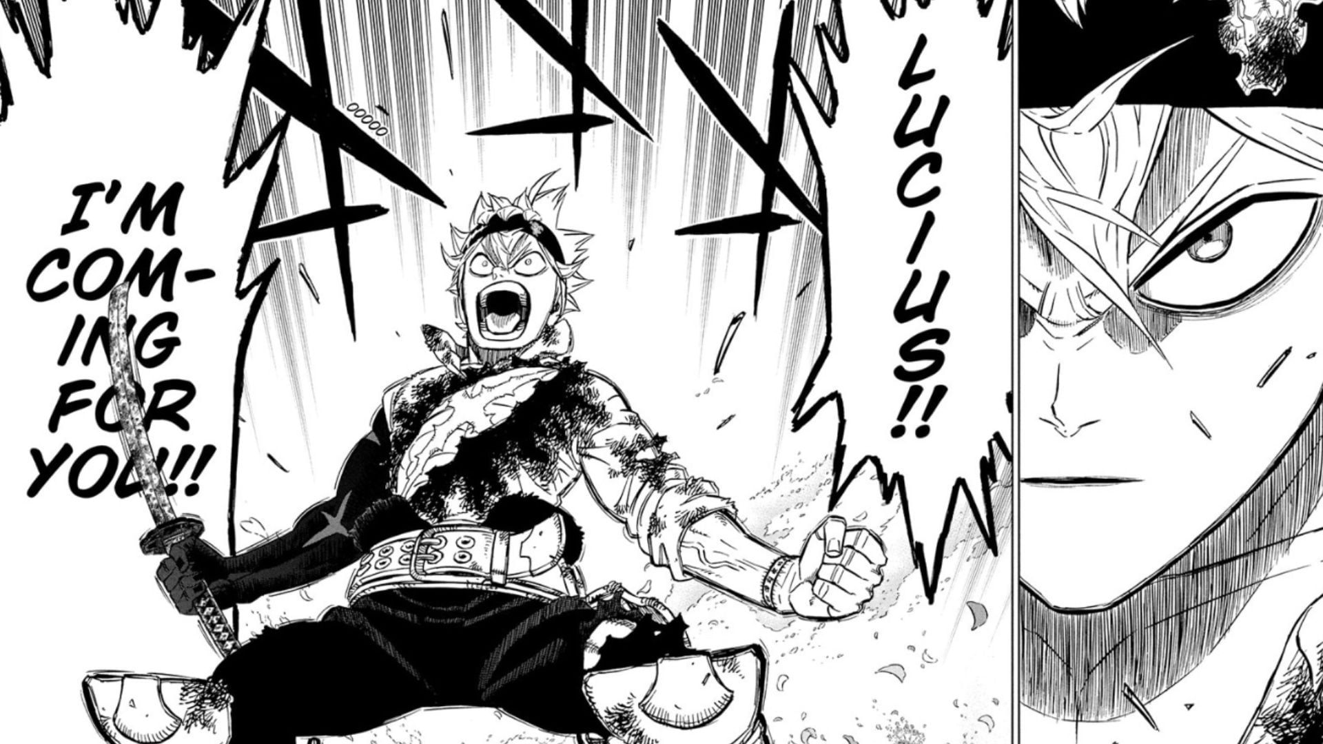 Asta, as seen in Black Clover chapter 383 (Image via Shueisha)