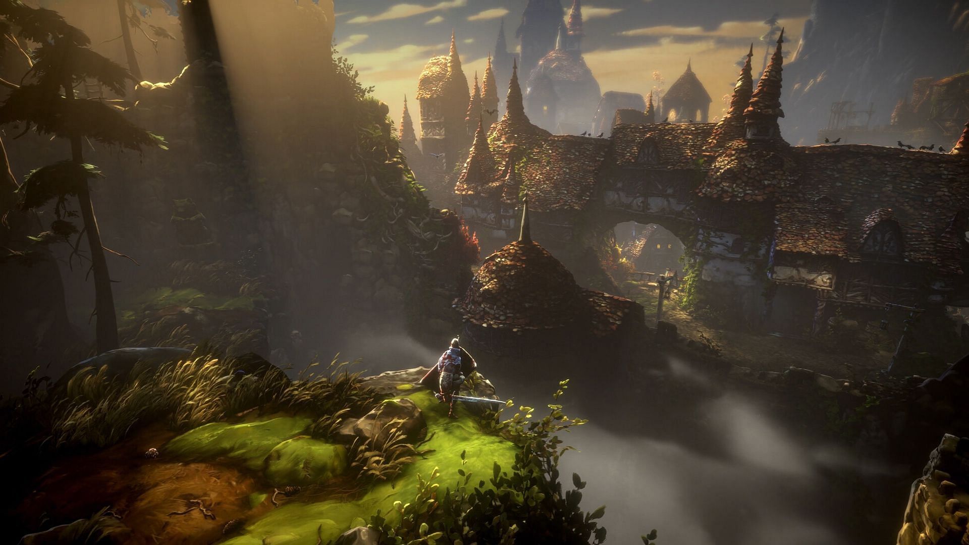 Sacrament village in No Rest for the Wicked (Image via Moon Studios GmbH)