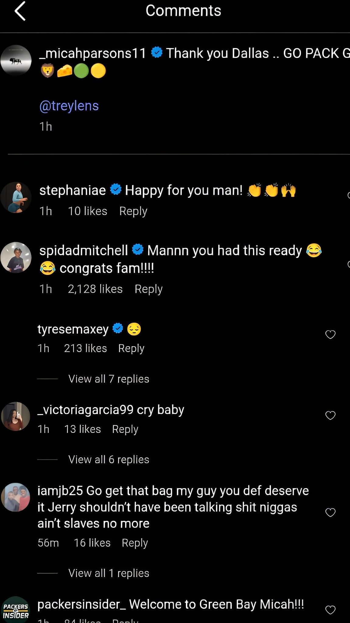 Comments on the post
