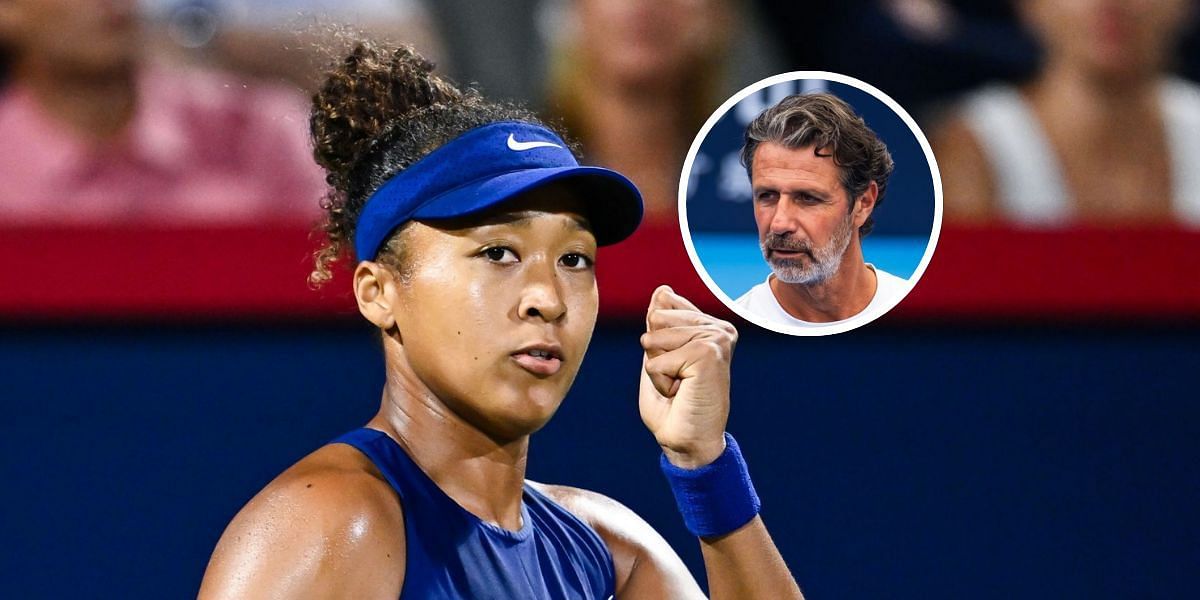 Naomi Osaka (background), Patrick Mouratoglou (inset), Sources: Getty