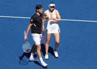 Taylor Fritz and Elena Rybakina at the 2025 US Open. (Source: Getty)
