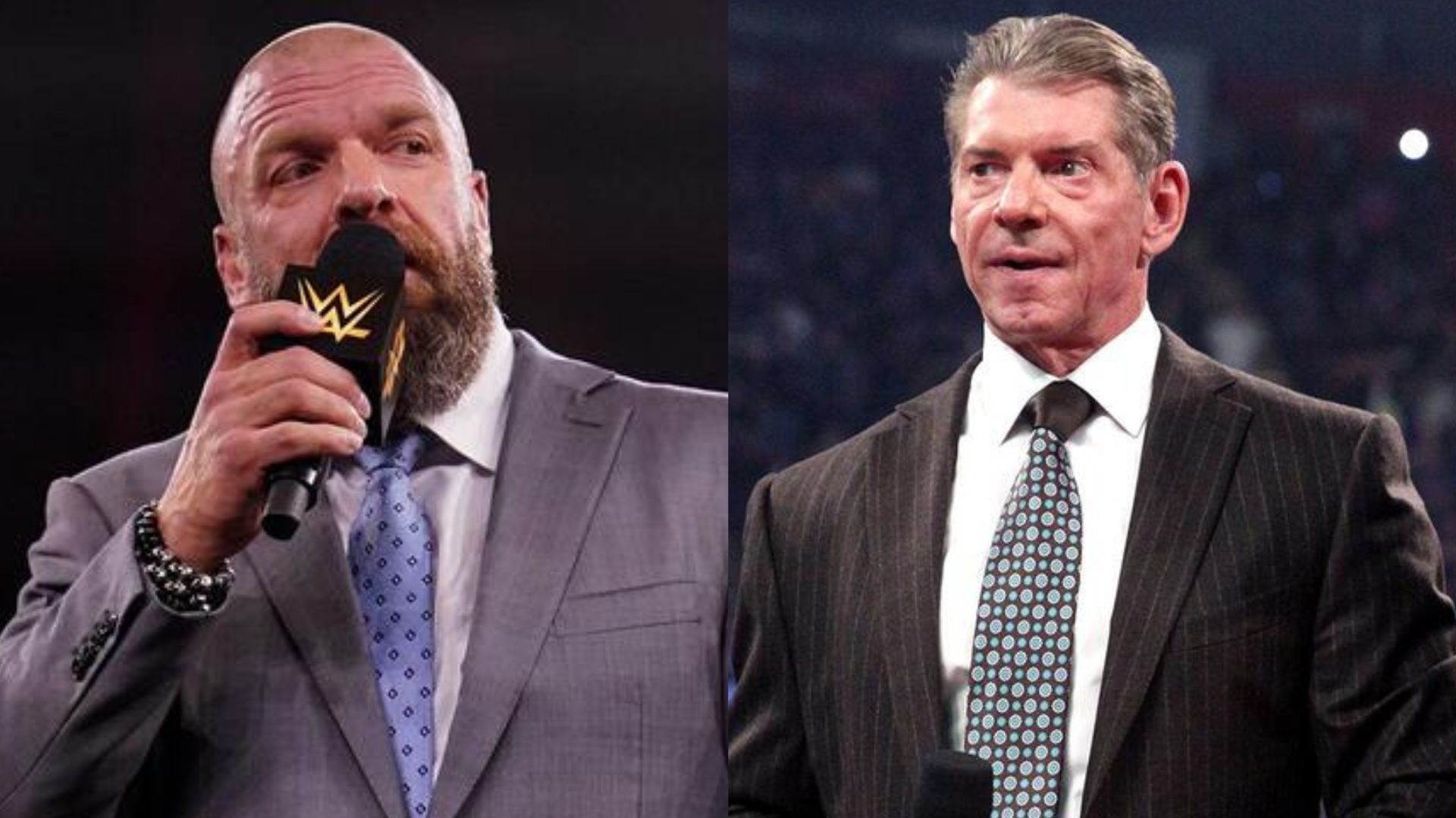 Triple H and Vince McMahon! [Images from WWE.com]
