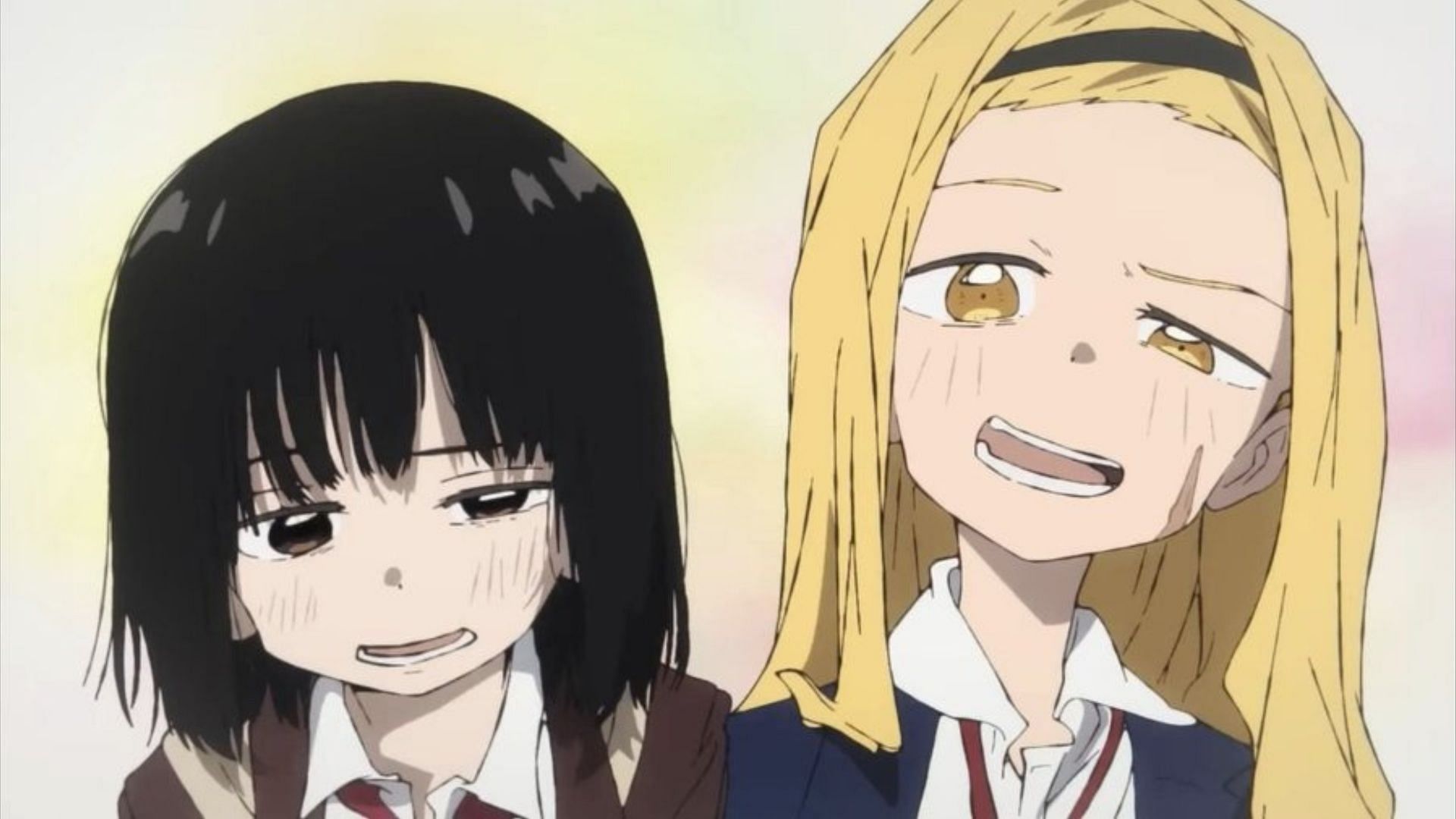 Shizuka and Marina as seen in Takopi&rsquo;s Original Sin episode 6 (Image via ENISHIYA)