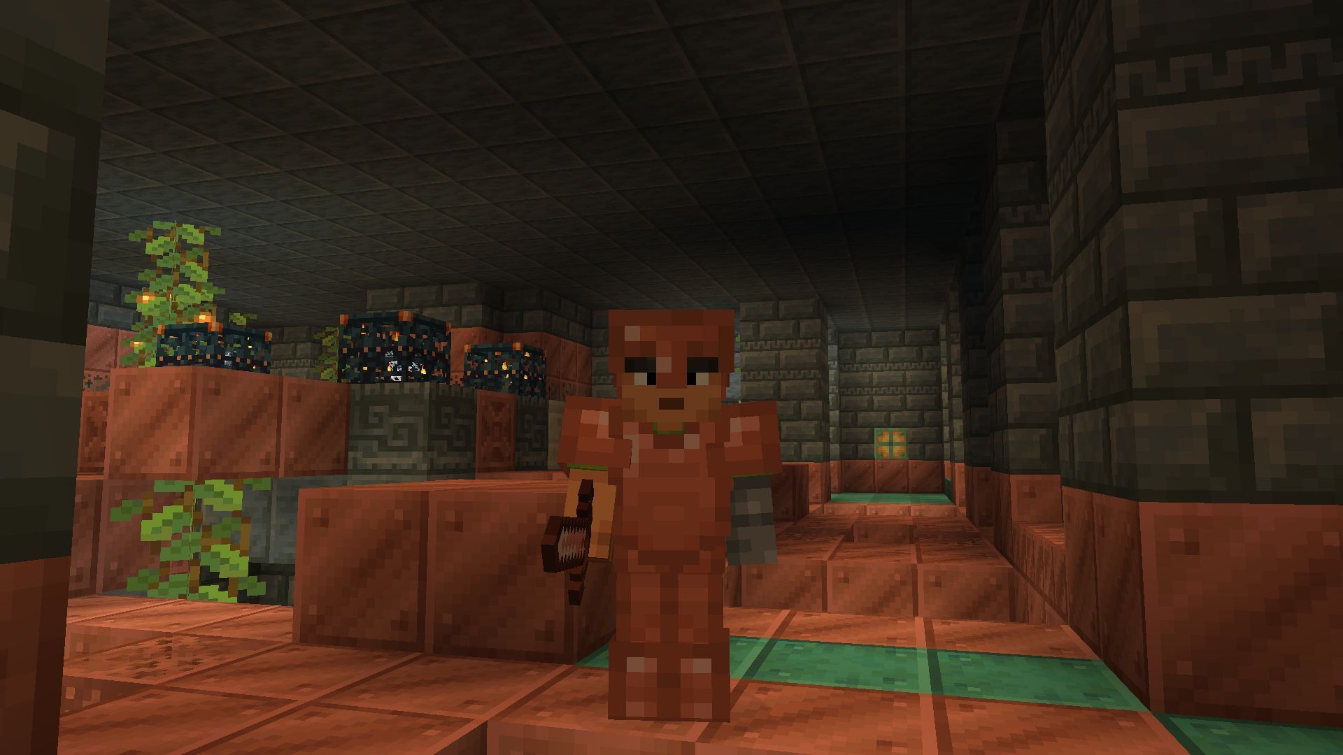 Copper armor and sword (Image via Mojang)
