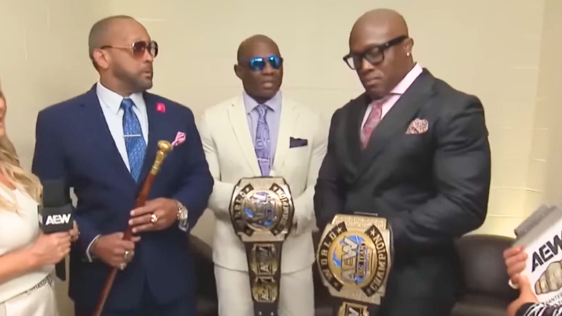 The Hurt Syndicate were previously known as The Hurt Business. (Image via AEW YouTube) 