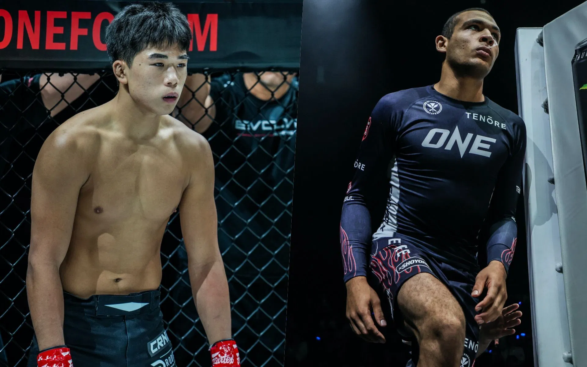Adrian Lee (L) and Tye Ruotolo (R) | Photo credit: ONE Championship