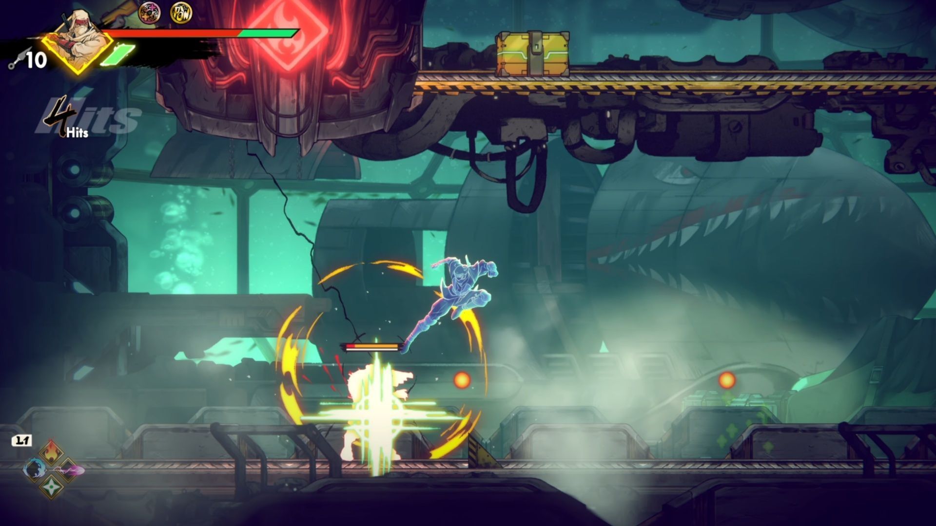 It took three or four tries to get everything in this Shinobi stage, but it has been done! (Image via SEGA)