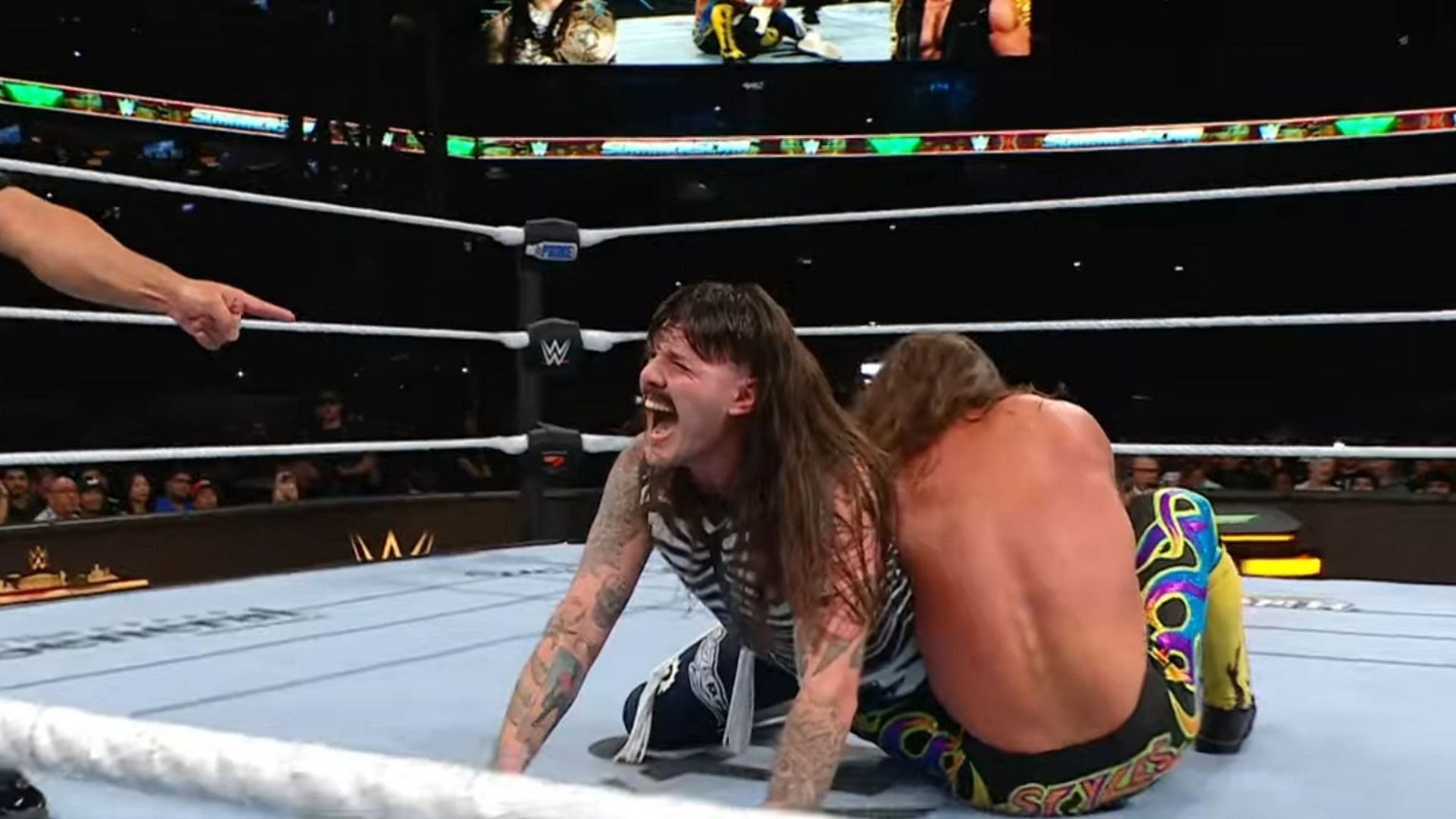Dominik Mysterio during his match with AJ Styles at SummerSlam (Image via WWE