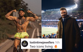 Conor McGregor and soccer legend David Beckham reportedly flaunt time pieces worth $370,000 during link up, fans react: "Legendary"