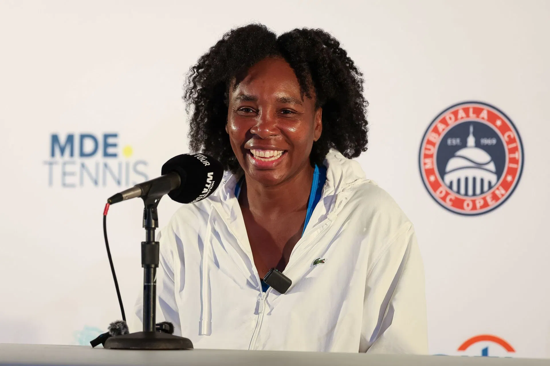 Venus Williams at the Mubadala Citi DC Open 2025 - Day 4 - Source: Getty