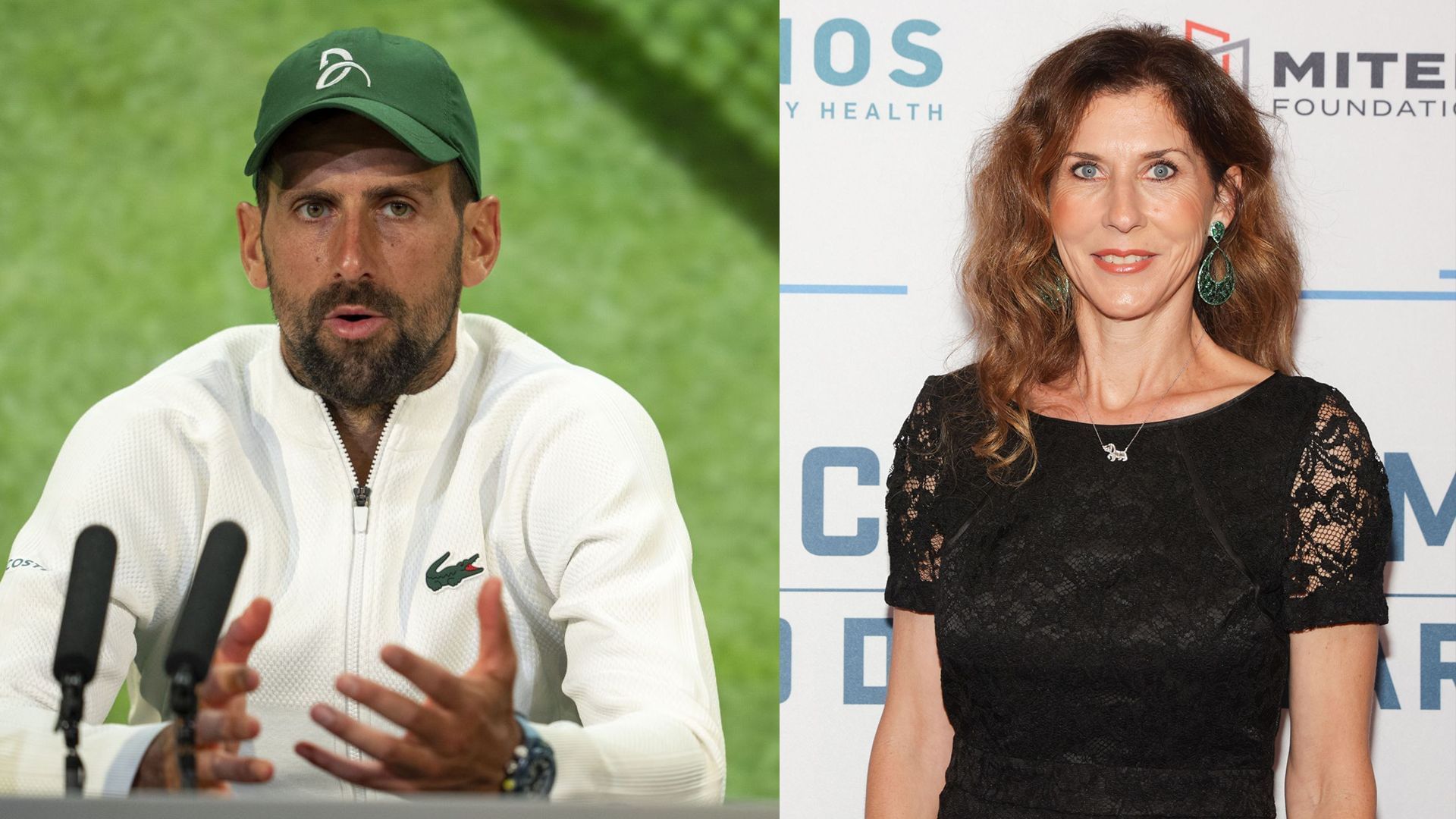 Novak Djokovic (L) Monica Seles (R) | Getty