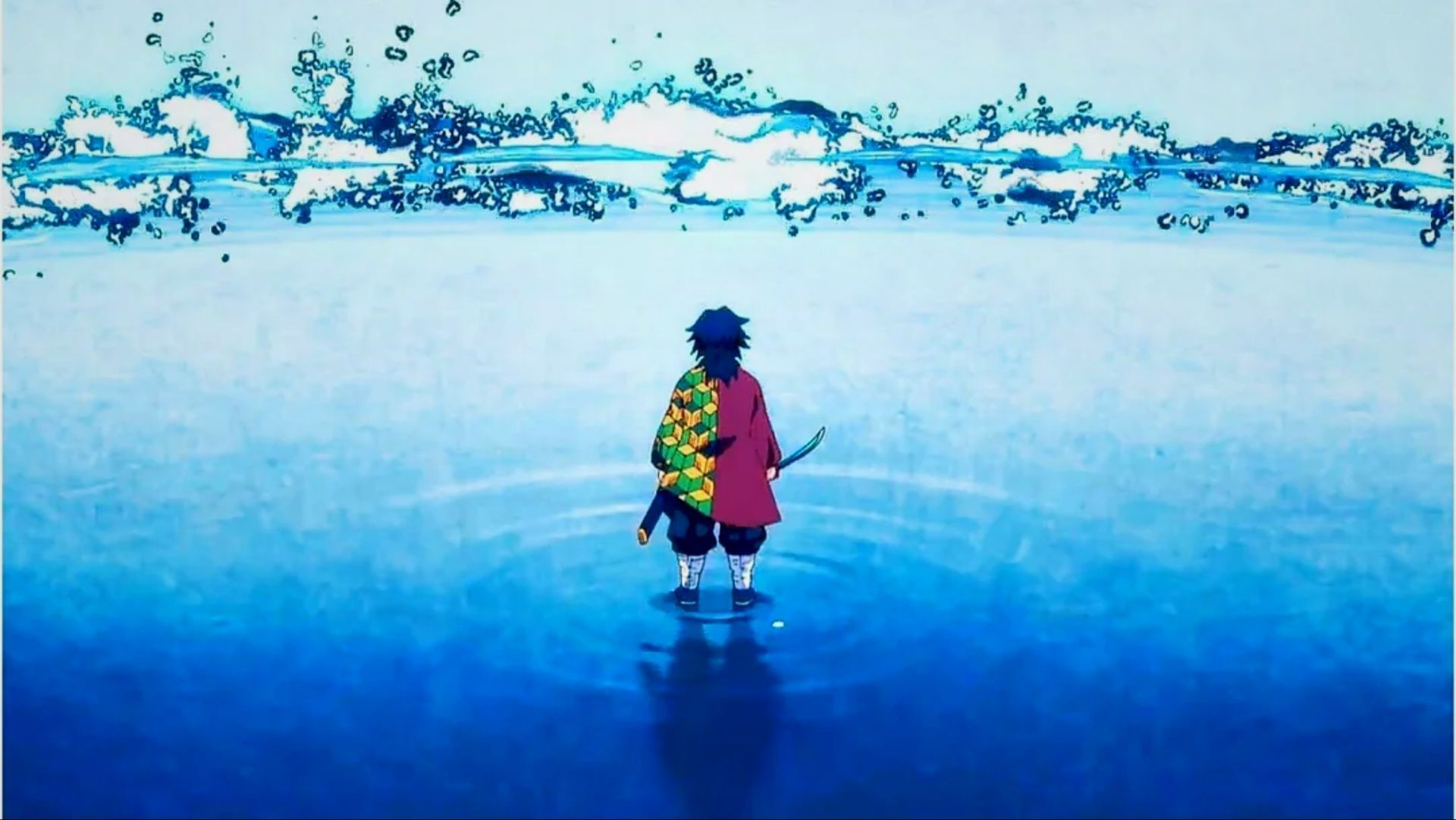 Giyu&#039;s Water Breathing 11th Form (Image via Ufotable)