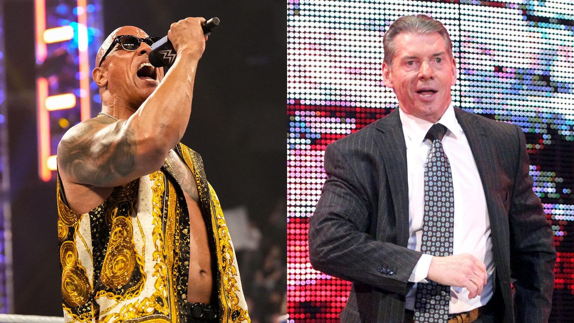 The Rock and Vince McMahon! [Images from WWE.com]