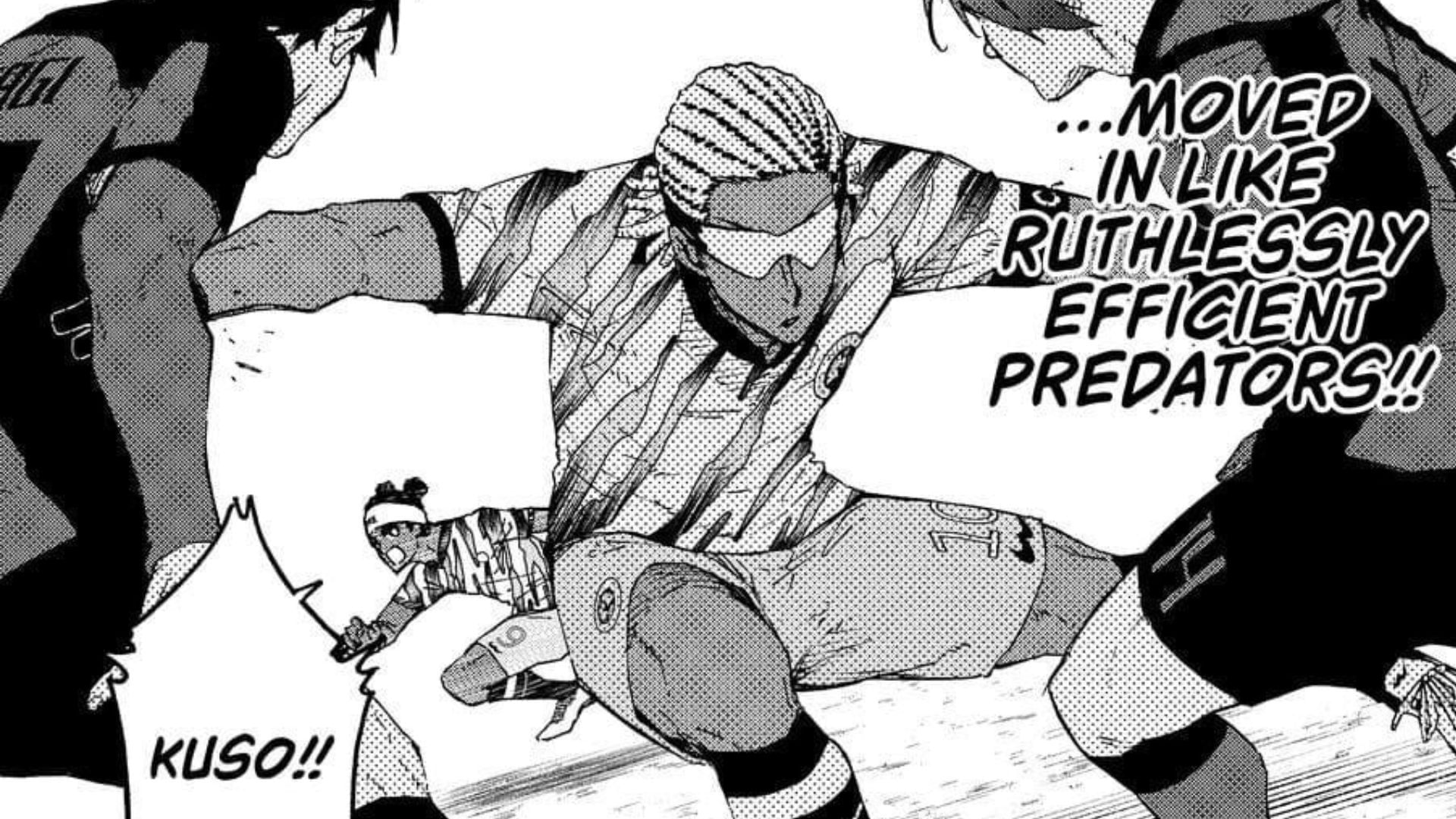 Kuso as seen in Blue Lock manga (Image via Kodansha)