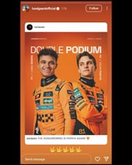 Screenshot of Christian Lundgaard's Instagram story