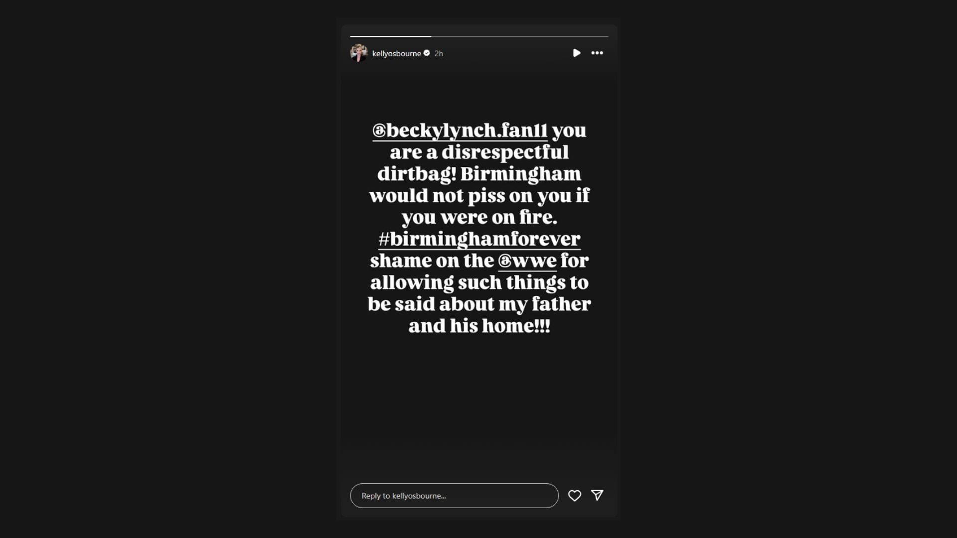 Kelly Osbourne&#039;s statement! [Image credit: Kelly Osbourne&#039;s Instagram story]